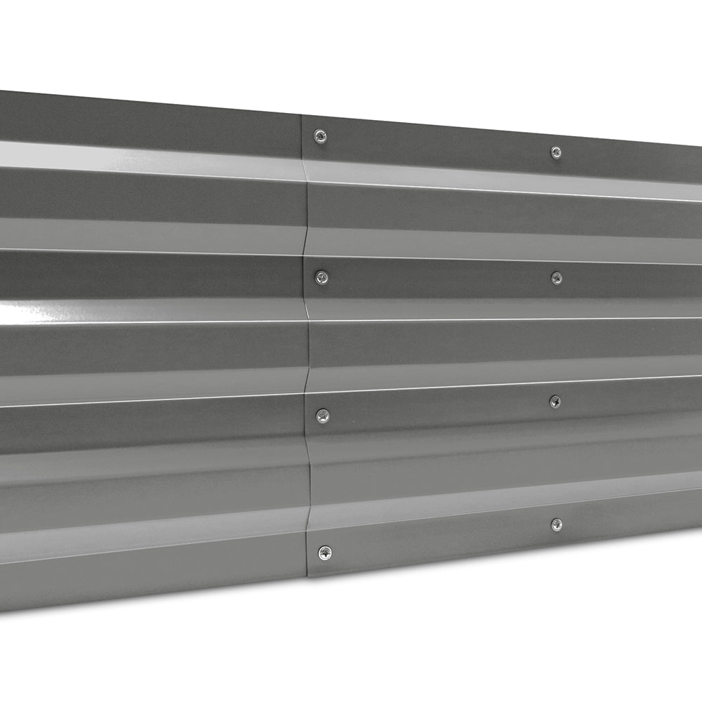 Green Fingers Garden Bed 150x90cm Planter Box Raised Container Galvanised Steel GARDEN-15090-ALUMGR