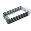 Green Fingers Garden Bed 150x90cm Planter Box Raised Container Galvanised Steel GARDEN-15090-ALUMGR