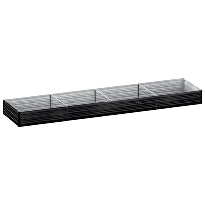 Green Fingers Raised Garden Bed 2 Pcs 210x90cm Planter Box Container Galvanised Metal Outdoor GARDEN-AG-290-CL