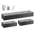 Green Fingers 2-in-1 Raised Garden Bed Kit Ergonomic 45cm Professional Depth 320cm Large Metal Planter Box | GARDEN-AG-45-16-FC2