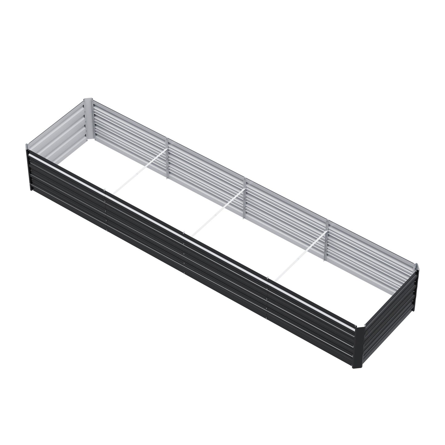 Green Fingers 2-in-1 Raised Garden Bed Kit Ergonomic 45cm Professional Depth 320cm Large Metal Planter Box | GARDEN-AG-45-16-FC2