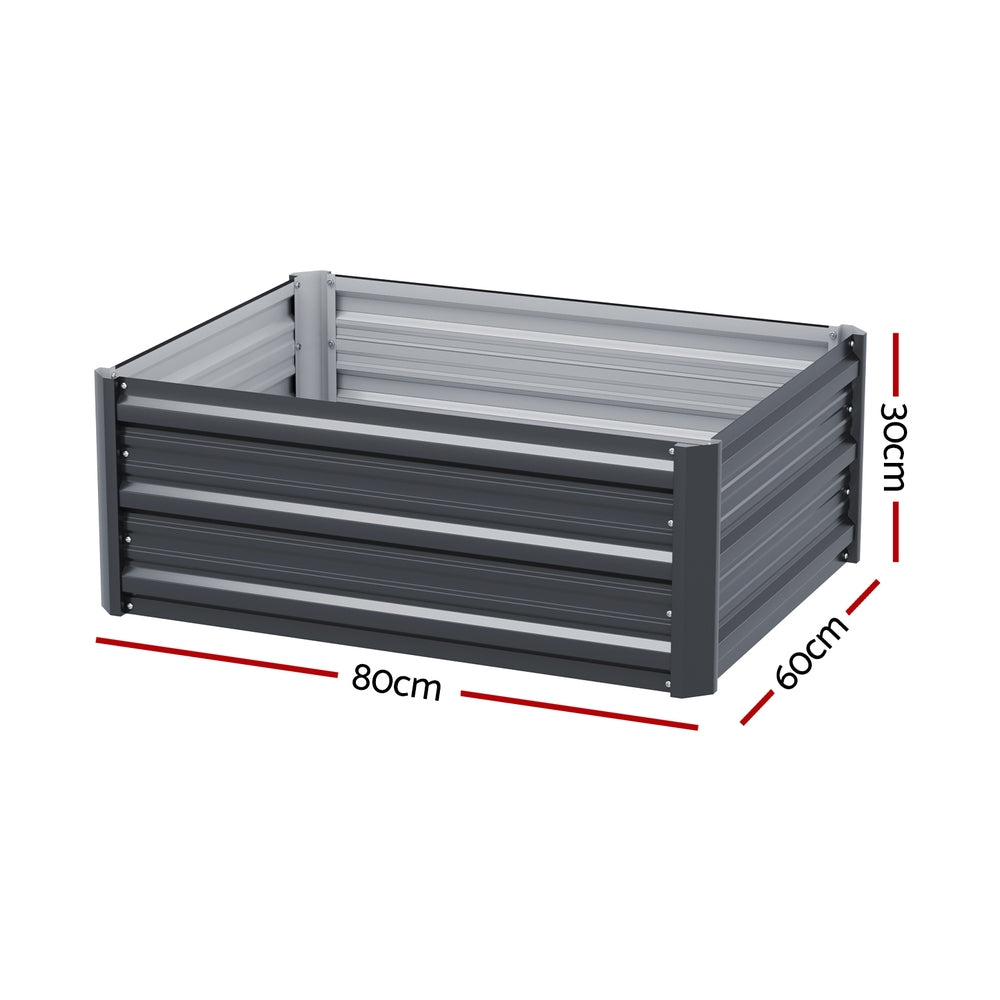 Green Fingers Garden Bed 80X60X30cm Planter Box GARDEN-AG-8060