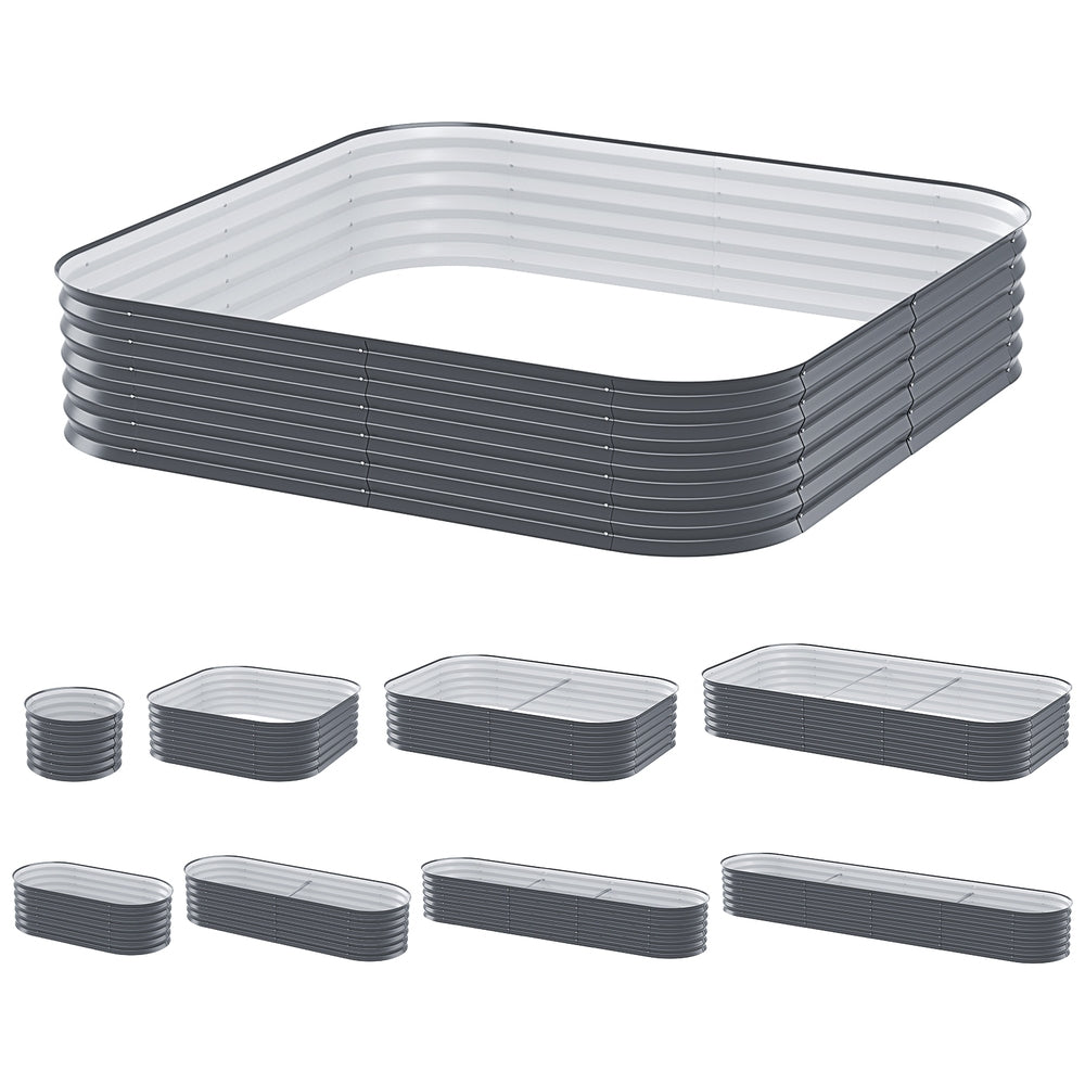 Green Fingers Garden Bed 9 In 1 Modular Planter Box 40CM height GARDEN-AG-MOD-30060