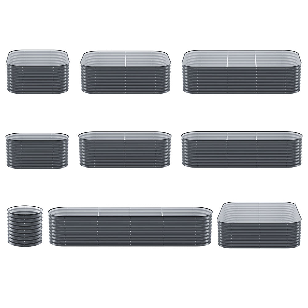 Green Fingers Garden Bed 9 In 1 Modular Planter Box 56CM height GARDEN-AG-MOD-3006056