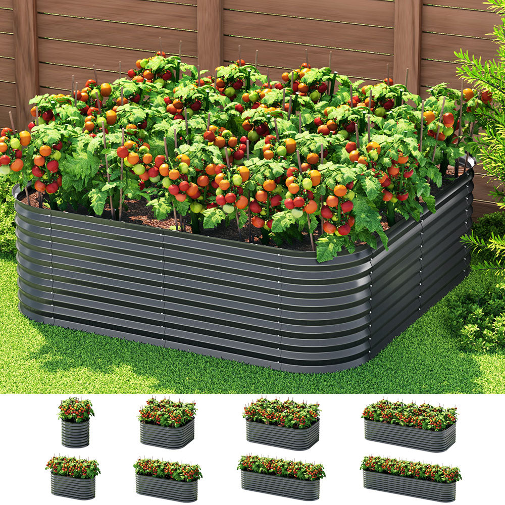 Green Fingers Garden Bed 9 In 1 Modular Planter Box 56CM height GARDEN-AG-MOD-3006056