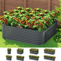 Green Fingers Garden Bed 9 In 1 Modular Planter Box 56CM height GARDEN-AG-MOD-3006056