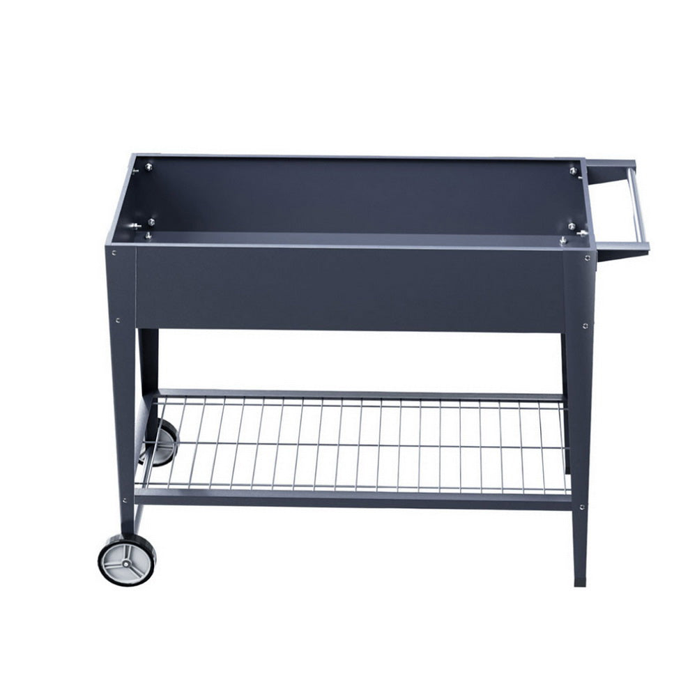 Green Fingers Raised Garden Bed x2 Elevated 100X40X80cm Planter Box Raised Container Herb GARDEN-AG-PLAT-ROLLX2