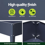 Green Fingers Raised Garden Bed x2 Elevated 100X40X80cm Planter Box Raised Container Herb GARDEN-AG-PLAT-ROLLX2