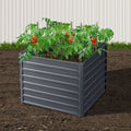 Green Fingers 2x Garden Bed 100x100x77cm Planter Box Raised Container Galvanised GARDEN-ALUMGR-10-FC2