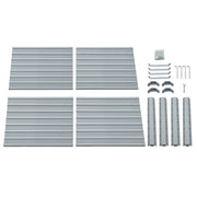 Green Fingers 2x Garden Bed 100x100x77cm Planter Box Raised Container Galvanised GARDEN-ALUMGR-10-FC2