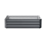 Green Fingers 2x Garden Bed 120x90cm Planter Box Raised Container Galvanised Herb GARDEN-ALUMGR-12-FC2