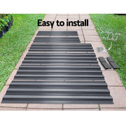 Green Fingers 2x Garden Bed 120x90cm Planter Box Raised Container Galvanised Herb GARDEN-ALUMGR-12-FC2
