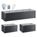 Green Fingers 2-in-1 Raised Garden Bed Kit, 320cm/160cm| 77cm Extra Deep Ergonomic Planter Box | Protect Your GARDEN-ALUMGR-16-FC2