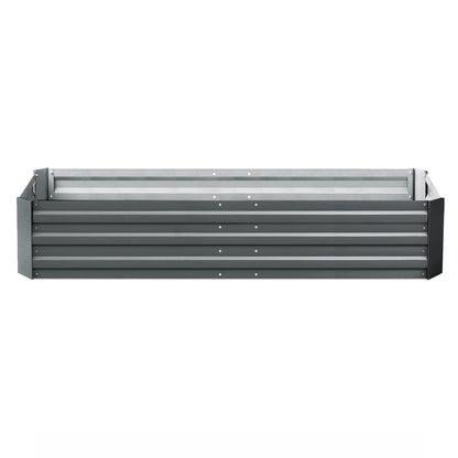 Green Fingers 2x Garden Bed 210x90cm Planter Box Raised Container Galvanised Herb GARDEN-ALUMGR-21-FC2