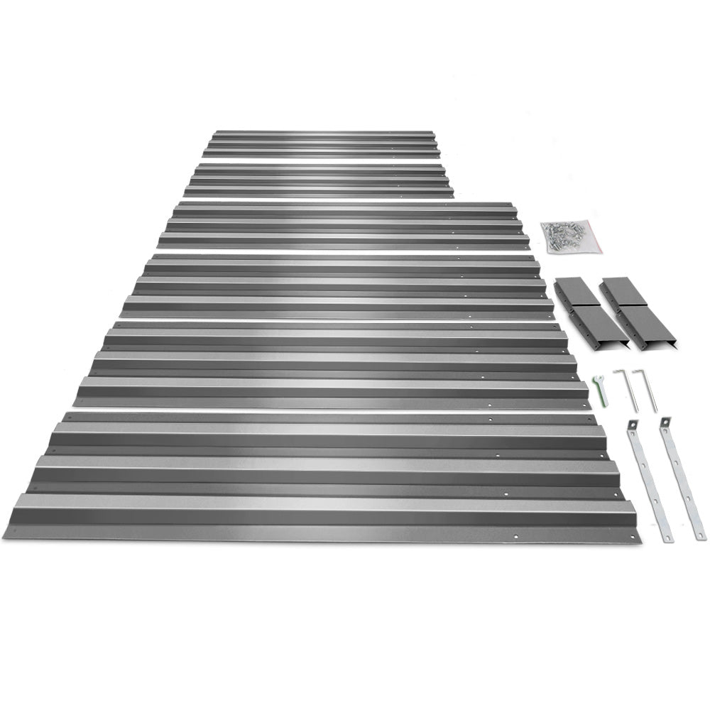 Green Fingers 2x Garden Bed 150x90cm Planter Box Raised Container Galvanised Herb GARDEN-ALUMGR-FC2