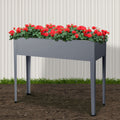 Green Fingers Garden Bed Elevated 100X80X30cm Planter Box Container Galvanised GARDEN-ALUMGR-PLAT-L
