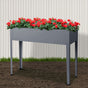Green Fingers Garden Bed Elevated 100X80X30cm Planter Box Container Galvanised GARDEN-ALUMGR-PLAT-L