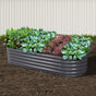 Green Fingers Garden Bed 160X80X42cm Oval Planter Box Raised Container Galvanised GARDEN-OVAL-1608042