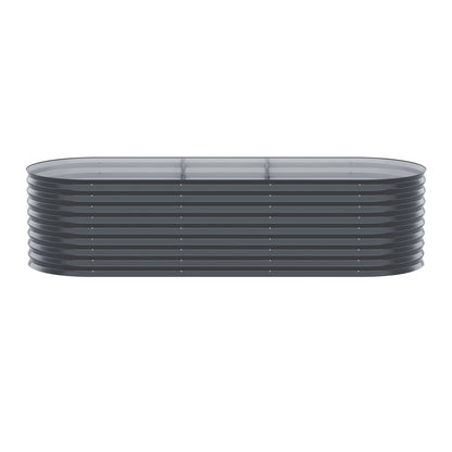 Green Fingers Garden Bed 240X80X56cm Oval Planter Box GARDEN-OVAL-AG-2408056
