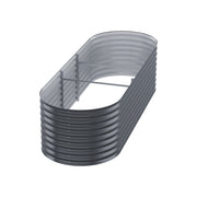 Green Fingers Garden Bed 240X80X56cm Oval Planter Box GARDEN-OVAL-AG-2408056