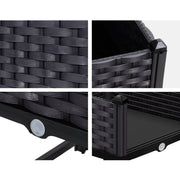 Green Fingers Garden Bed 40x40x23cm PP Planter Box Raised Container Growing Herb GARDEN-PP-40