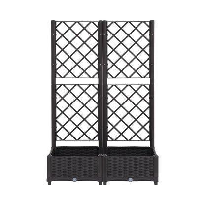 Green Fingers Raised Garden Bed Vertical Planter Self Watering Large Elevated Veggie Box 80x40x122cm GARDEN-PP-PANEL-80