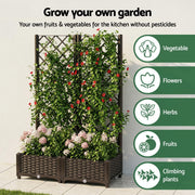 Green Fingers Raised Garden Bed Vertical Planter Self Watering Large Elevated Veggie Box 80x40x122cm GARDEN-PP-PANEL-80