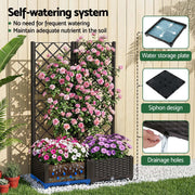 Green Fingers Raised Garden Bed Vertical Planter Self Watering Large Elevated Veggie Box 80x40x122cm GARDEN-PP-PANEL-80