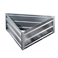 Green Fingers Garden Bed 86x86x30cm Planter Box Raised Container Galvanised Herb GARDEN-TRI-86-GR