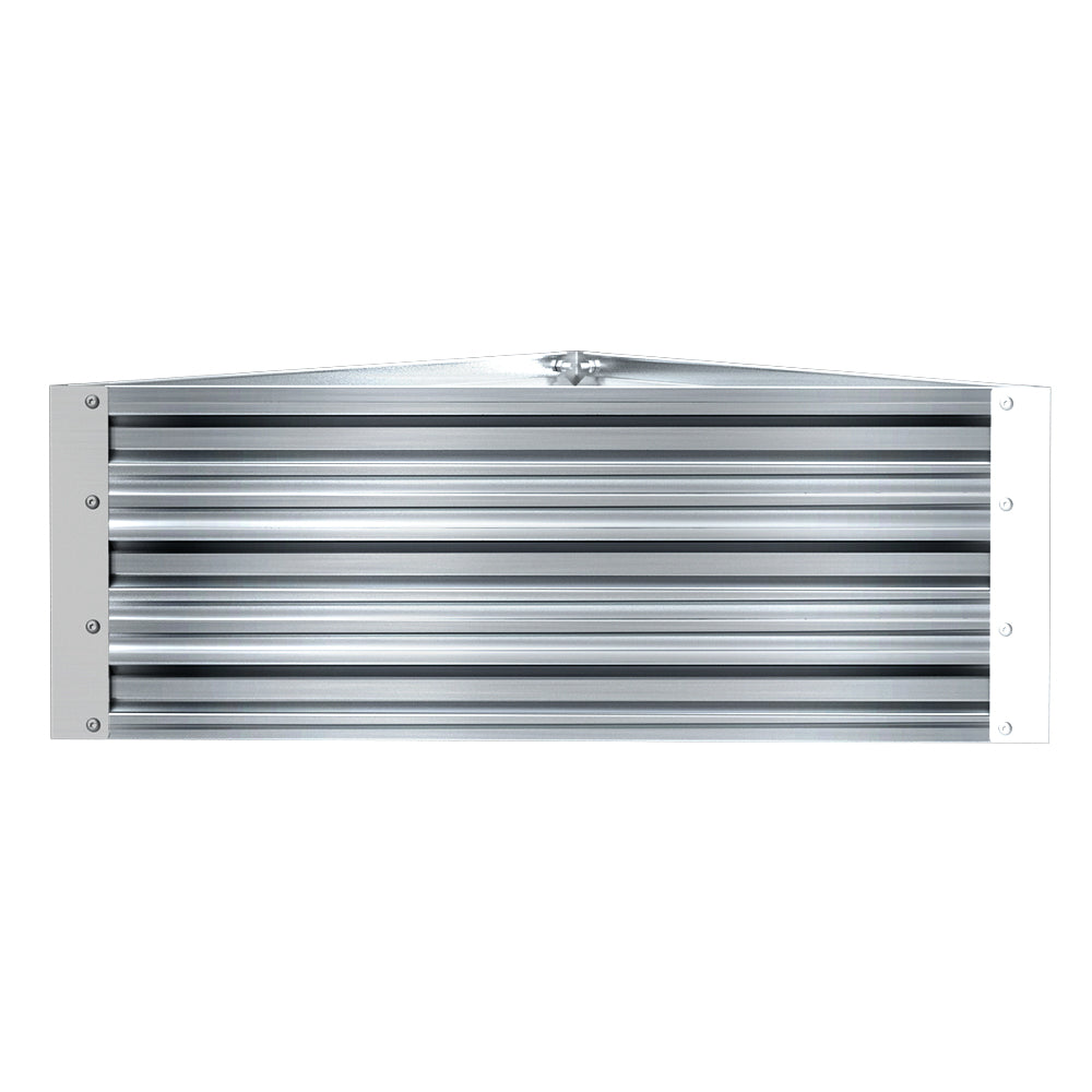 Green Fingers Garden Bed 86x86x30cm Planter Box Raised Container Galvanised Herb GARDEN-TRI-86-GR