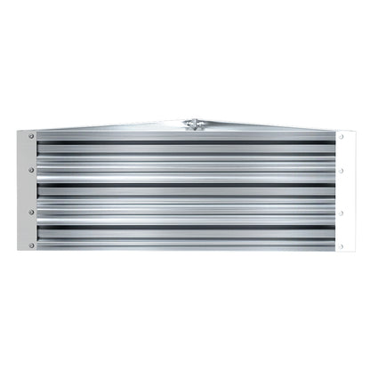 Green Fingers Garden Bed 86x86x30cm Planter Box Raised Container Galvanised Herb GARDEN-TRI-86-GR