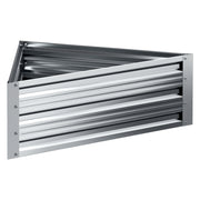 Green Fingers Garden Bed 86x86x30cm Planter Box Raised Container Galvanised Herb GARDEN-TRI-86-GR