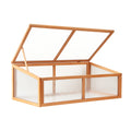 Green Fingers Garden Bed 110x58x42cm Wooden Planter Box Raised Container Growing GARDEN-WOOD-110-ROOF