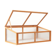 Green Fingers Garden Bed 110x58x42cm Wooden Planter Box Raised Container Growing GARDEN-WOOD-110-ROOF
