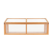 Green Fingers Garden Bed 110x58x42cm Wooden Planter Box Raised Container Growing GARDEN-WOOD-110-ROOF