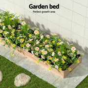 Green Fingers Garden Bed 150x90x30cm Wooden Planter Box Raised Container Growing GARDEN-WOOD-15090-FC2