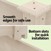 Green Fingers 3-Tier Wooden Raised Garden Bed Elevated Ground Vegetable Planter Box GARDEN-WOOD-3T-120120