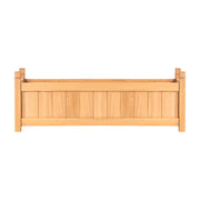 2x Green Fingers Raised Garden Bed 90x30x33cm Wooden Planter Box Raised Container Growing GARDEN-WOOD-BOX-90X2