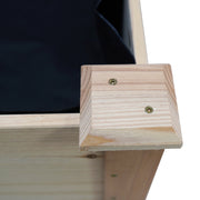 Green Fingers Garden Bed Elevated 120x60x80cm Wooden Planter Box Raised Container GARDEN-WOOD-PLAT-12060