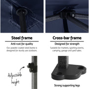 Instahut Gazebo Pop Up Marquee 3x3 Folding Tent Gazebos Camping 500D Oxford Navy GAZEBO-C-3X3-DX-NAVY