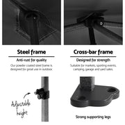 Instahut Gazebo Pop Up Marquee 3x4.5 Folding Tent Wedding Gazebos 500D Black GAZEBO-C-3X45-DX-BLACK