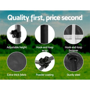 Instahut Gazebo Pop Up Marquee 3x4.5 Folding Tent Wedding Gazebos 500D Black GAZEBO-C-3X45-DX-BLACK