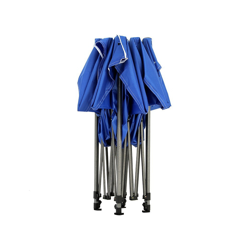 Instahut Gazebo 3x4.5 Pop Up Marquee Folding Tent Wedding Gazebos Camping Outdoor Shade Canopy Blue GAZEBO-C-3X45-DX-BLUE