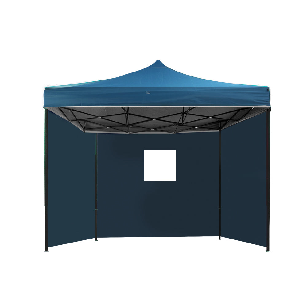 Instahut Gazebo 3x3 Pop Up Marquee Folding Wedding Tent Gazebos Camping Outdoor Shade Canopy Navy GAZEBO-H-C-3X3-DX-NA