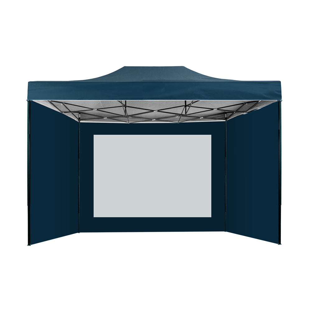Instahut Gazebo 3x4.5 Pop Up Marquee Folding Wedding Tent Gazebos Camping Outdoor Shade Canopy Navy GAZEBO-H-C-3X45-DX-NA
