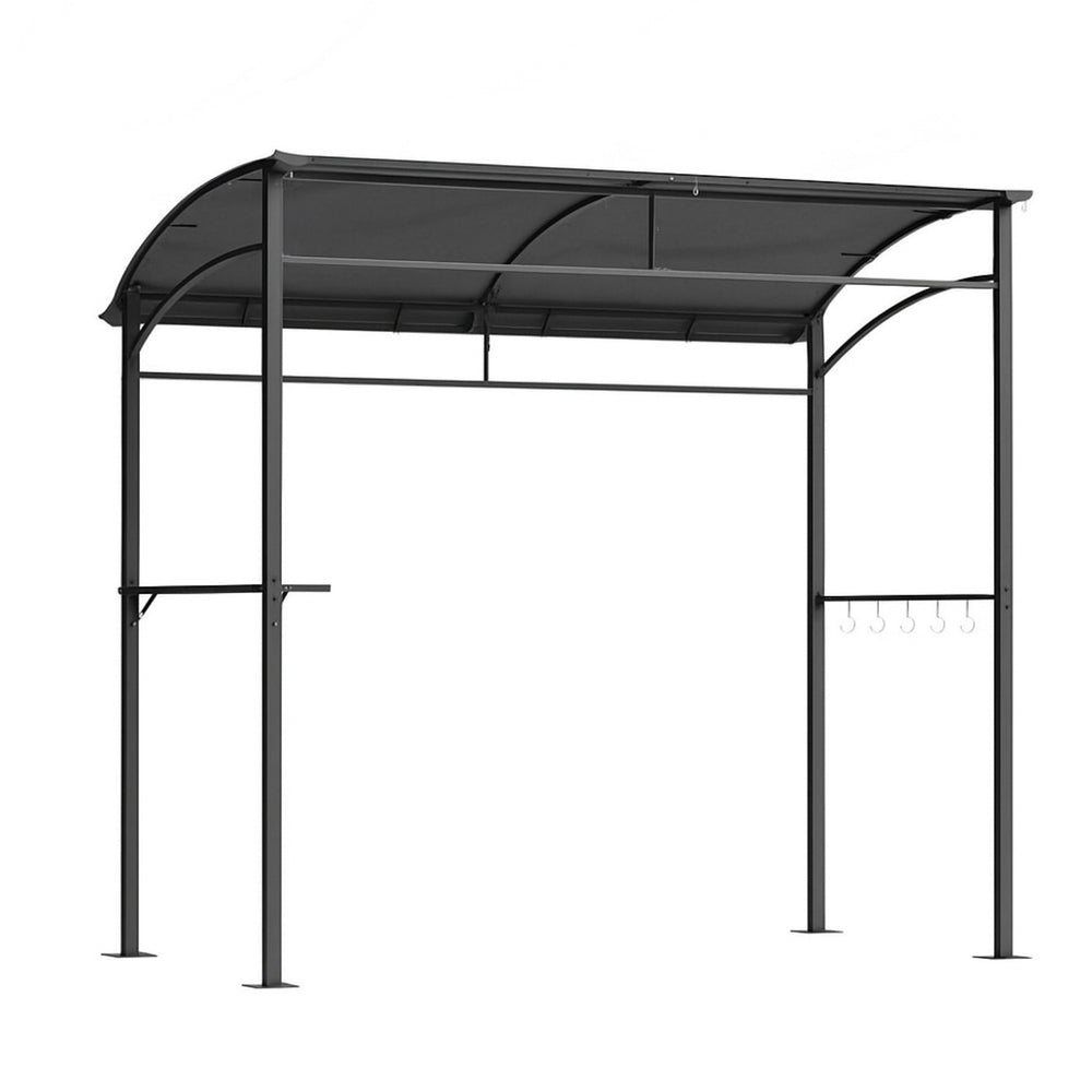 Instahut Gazebo Outdoor BBQ Grill Patio Garden Marquee Shade Shelter Shelf Hooks Grey GAZEBO-IR-HF-BBQ01-GY