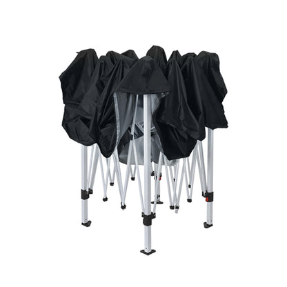 Instahut Gazebo Pop Up Marquee 3x3m Wedding Party Outdoor Camping Tent Canopy Shade Mesh Wall Black GAZEBO-POP-M-FG-3X3-BK