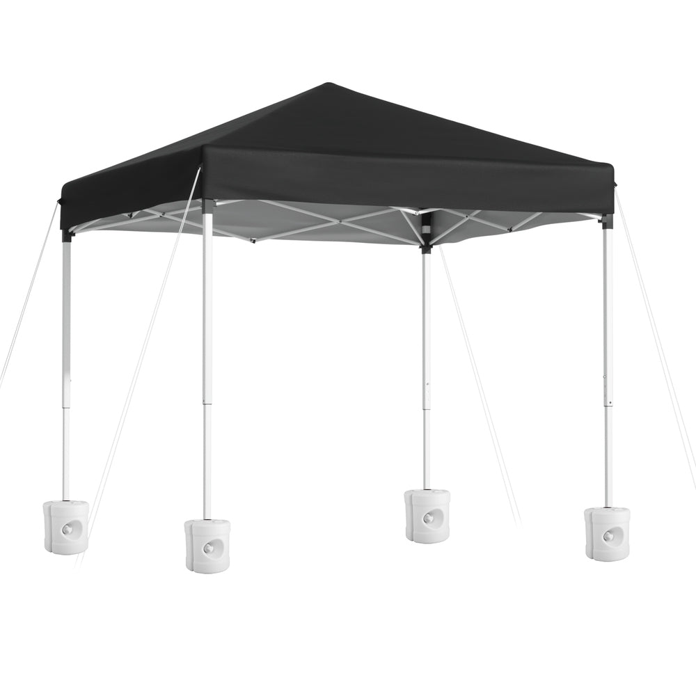 Instahut Gazebo 2x2m Outdoor Patio Garden Marquee Shade w/ Base Pods Black GAZEBO-T-2X2-F-EC-BK-BASE