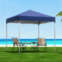 Instahut Gazebo 2x2m Outdoor Patio Garden Marquee Shade w/ Base Pods Blue GAZEBO-T-2X2-F-EC-BU-BASE