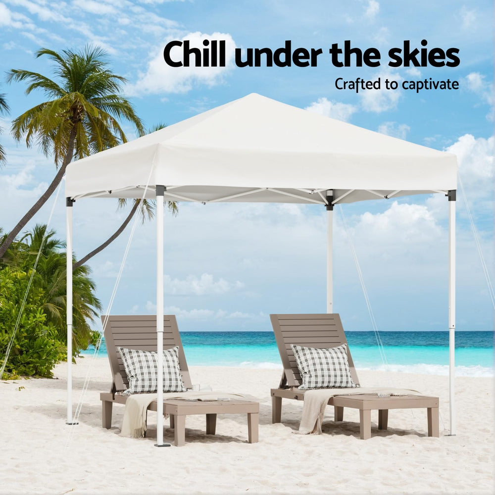Instahut Gazebo 2x2m Outdoor Patio Garden Marquee Shade White GAZEBO-T-2X2-F-EC-WH